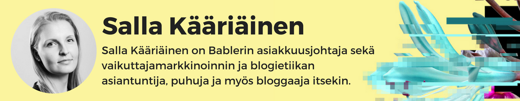 Salla Kääriäinen Blogietiikka
