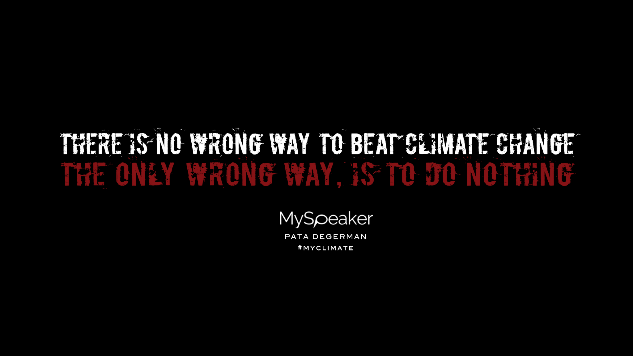 Ota vastaan MySpeakerin ilmastohaaste