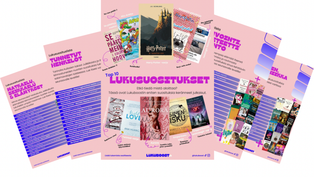 Lukuboost-hanke kannustaa nuoria lukemaan 15 minuuttia päivässä